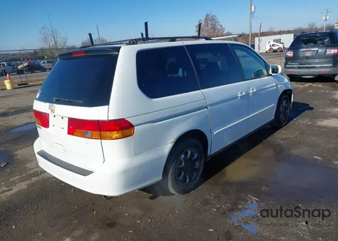 2002 Honda Odyssey Ex-L from USA, damaged, VIN 2HKRL18932H551939